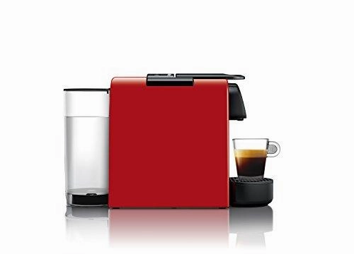 Nespresso Essenza Mini Original Espresso Machine Bundle with Aeroccino Milk Frother by De’Longhi, Red