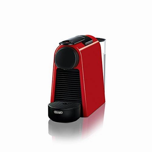 Nespresso Essenza Mini Original Espresso Machine Bundle with Aeroccino Milk Frother by De’Longhi, Red