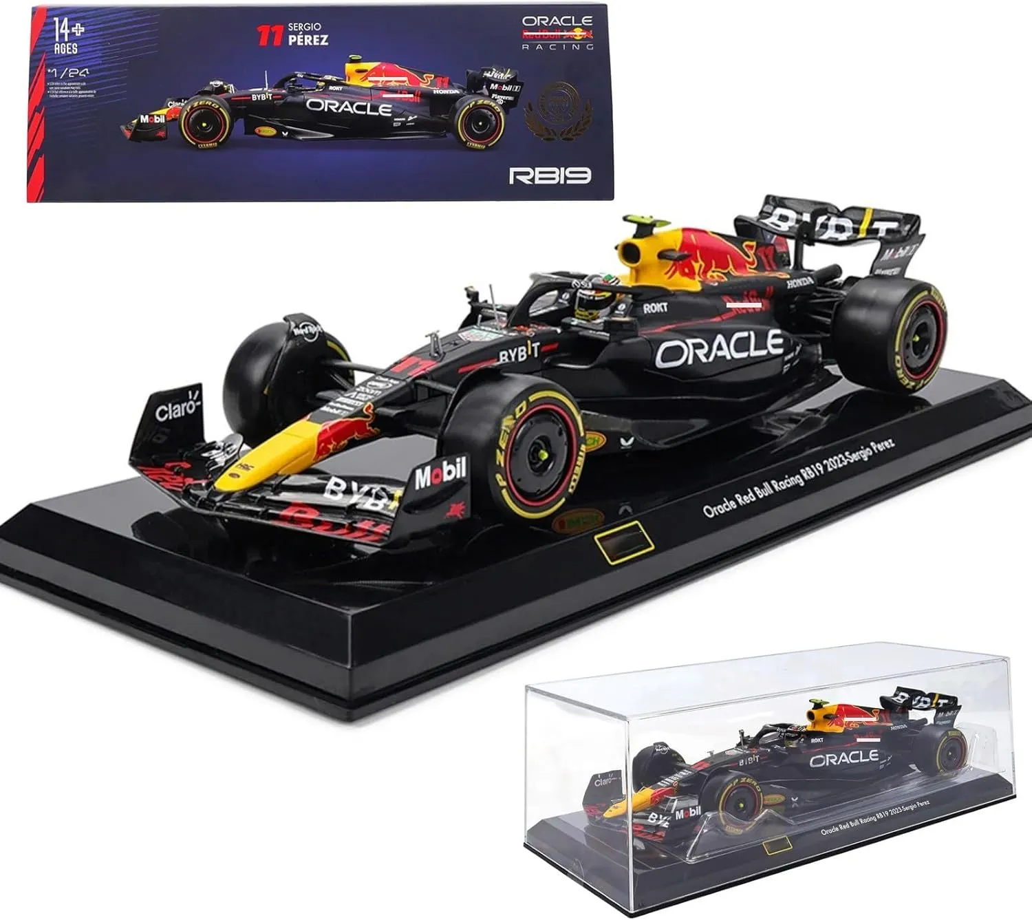 New 2023 1/24 RB19#11 Racing Team Alloy Formula One for RB19#11 Perez Adult Diecast Super Collection Model Car