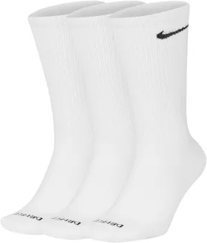 Nike Men's Everyday Plus Lightweight Training Crew Socks (3 Pack) White XL