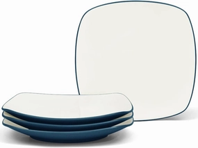 Noritake Colorwave Blue 8-1/4" Square Salad/Dessert Plates, Set of 4