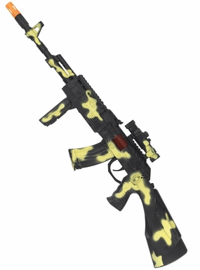Novelty Black and Yellow Fake Gun Costume Weapon