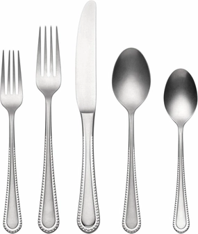 Oneida 896764 Hartwell Vintage Tumbled 42 Piece Flatware Set