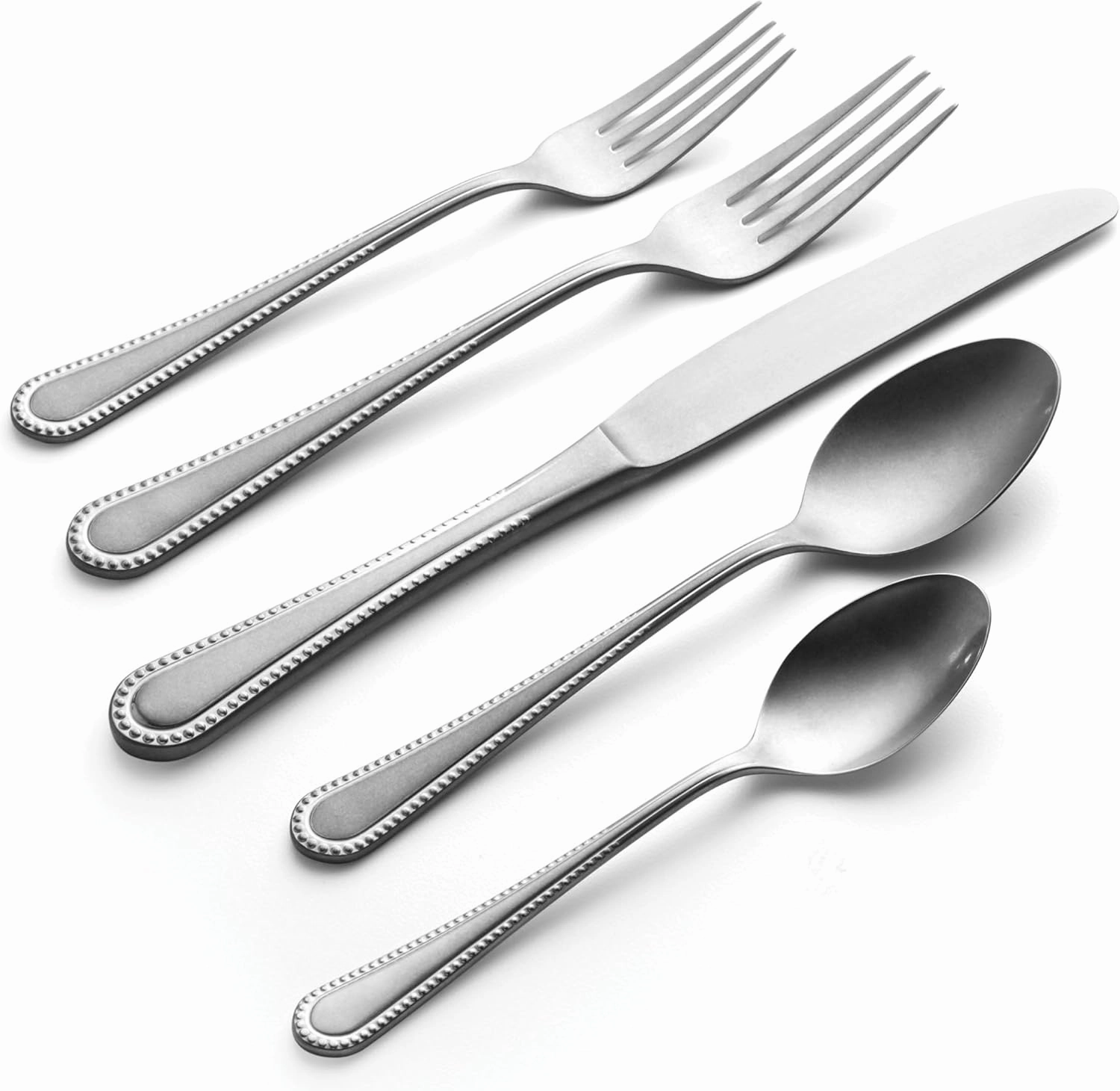 Oneida 896764 Hartwell Vintage Tumbled 42 Piece Flatware Set