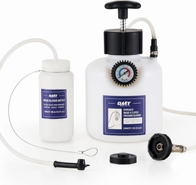 Orion Motor Tech Pressure Bleeder, 2.5L Pressure Brake Bleeder with 43.5mm Adapter, 2.6qt Power Brake Bleeder with 500mL Brake Bleeder Bottle Compatible with Chrysler Jeep Cherokee Wrangler Liberty