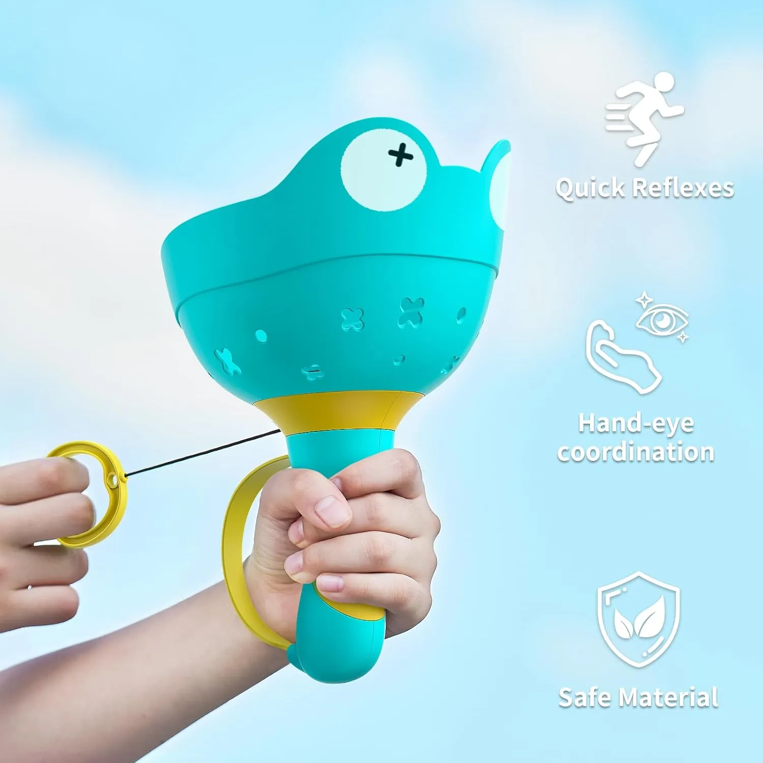 Outdoor Toys, Flying Disc Launcher Toy, 2 Disc Launchers with 16 Discs, Outside Toys for Kids Ages 4-8, Fun Family Outdoor Game,Summer Gifts for Age 3 4 5 6 7 8 Year Old Boys Girls