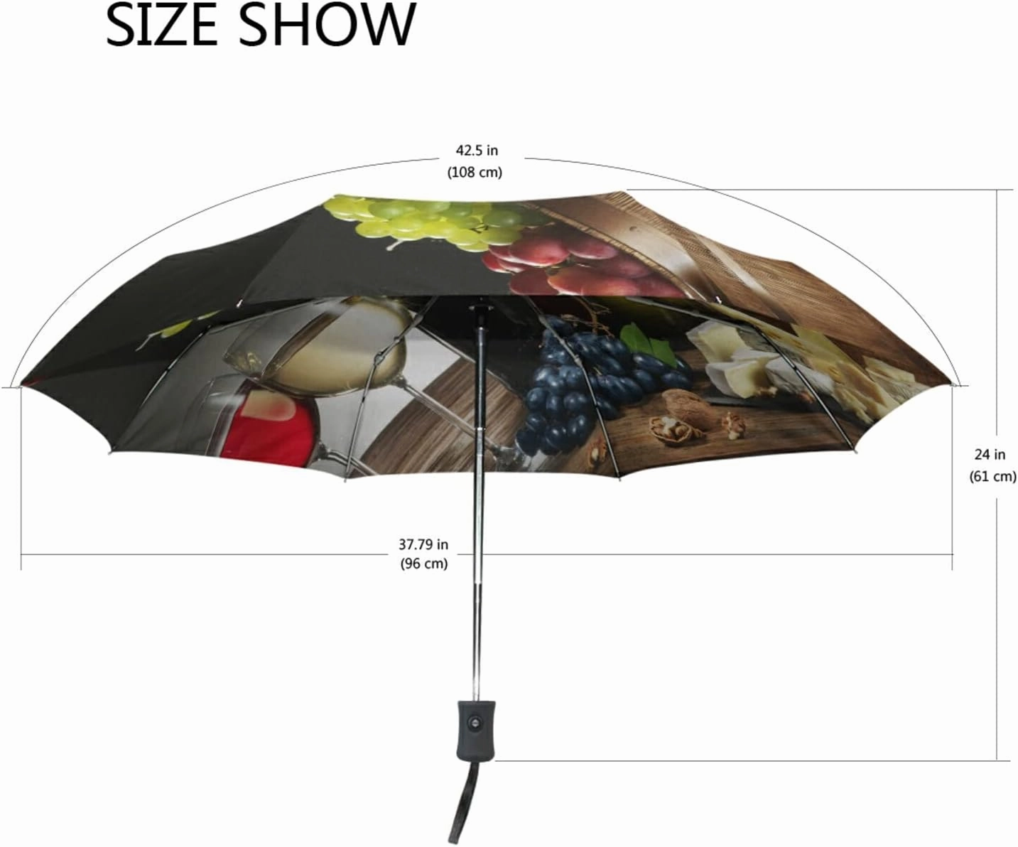 Oyihfvs Automatic Windproof Waterproof Umbrella, Folding Umbrella Reinforced Portable Automatic Compact Anti-UV Sun rain Auto Open/Close