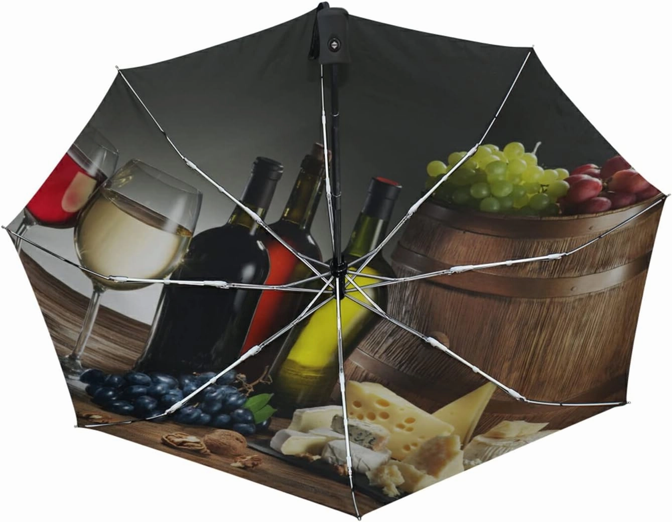 Oyihfvs Automatic Windproof Waterproof Umbrella, Folding Umbrella Reinforced Portable Automatic Compact Anti-UV Sun rain Auto Open/Close