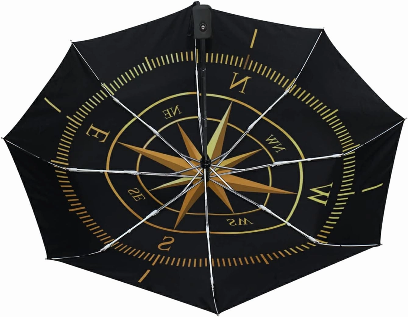 Oyihfvs Automatic Windproof Waterproof Umbrella, Folding Umbrella Reinforced Portable Automatic Compact Anti-UV Sun rain Auto Open/Close