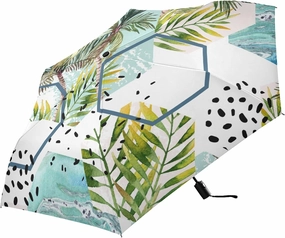 Oyihfvs Automatic Windproof Waterproof Umbrella, Folding Umbrella Reinforced Portable Compact UV Protection Sun rain Auto Open/Close