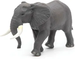 Papo - African Elephant - Wild Animal Figurine - 3 Years Old - Hand-Painted - Children's Gift idea - Realistic Educational Toy - Durable - 16.1cm x 8.9cm x 9.8cm - Wildlife Figurine