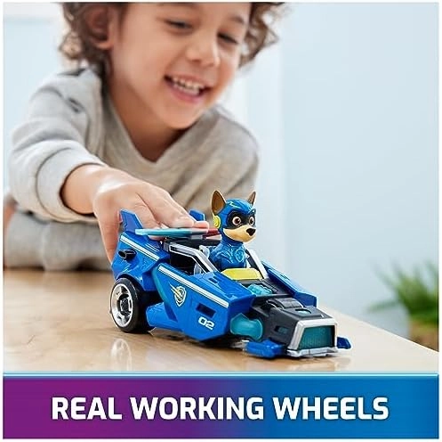 Paw Patrol: The Mighty Movie, Toy Car with Chase Mighty Pups Action Figure, Lights and Sounds, Kids Toys for Boys & Girls 3 