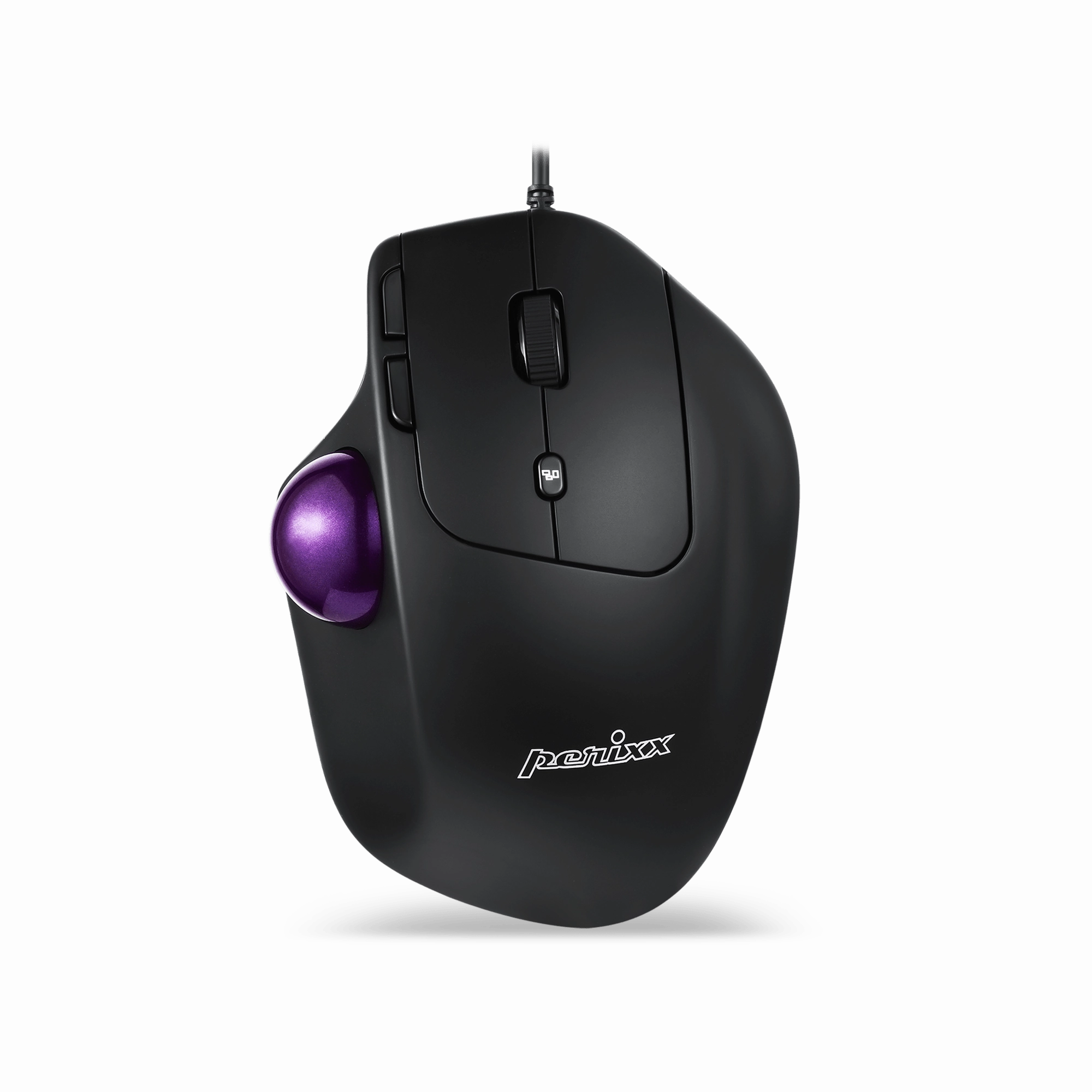 PERIMICE-520 Wired Ergonomic Vertical Trackball Mouse
