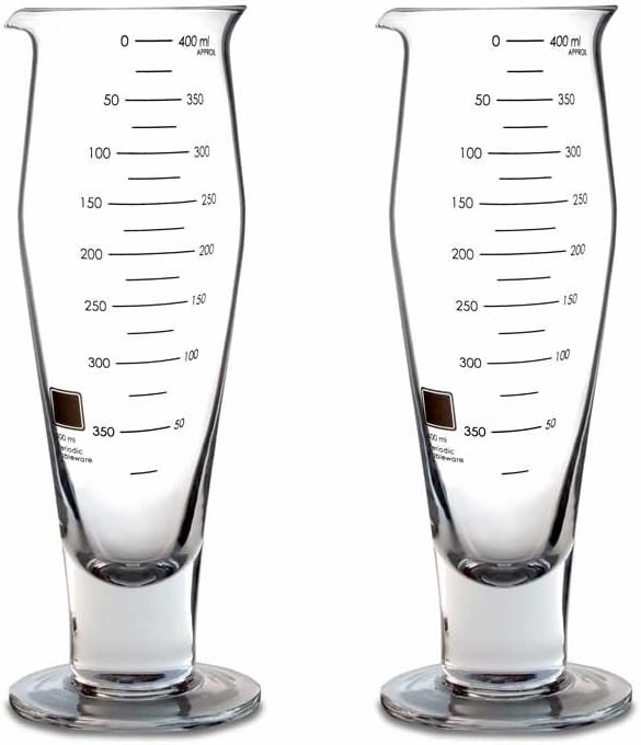 Periodic Tableware Beaker Pilsner Glasses - Set of 2