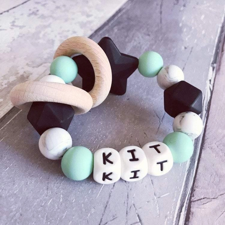 Personalised Silicone Star Teether