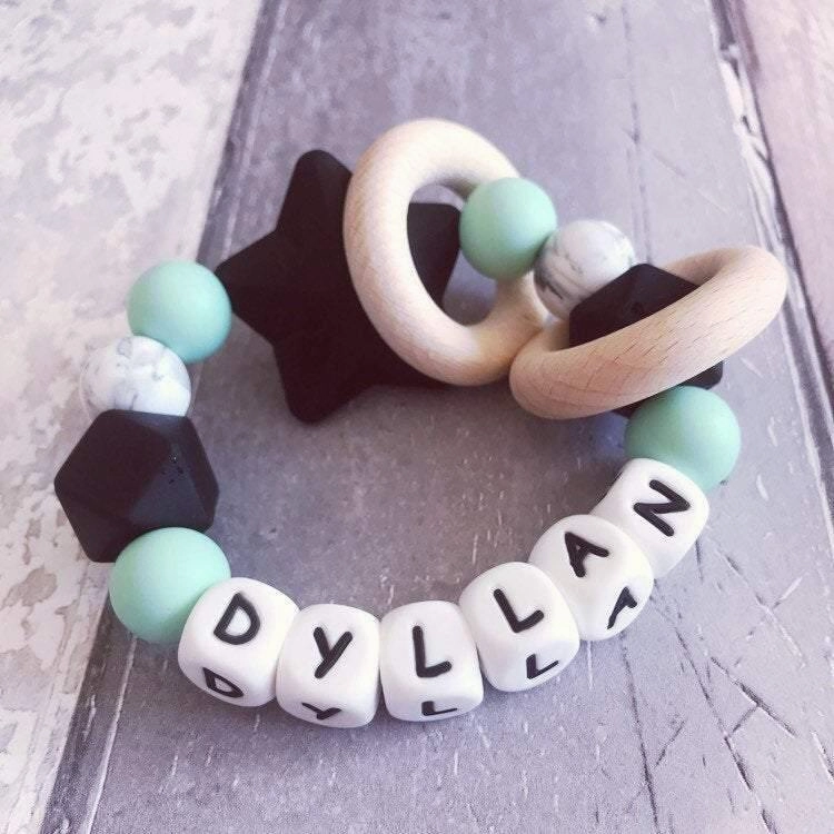 Personalised Silicone Star Teether