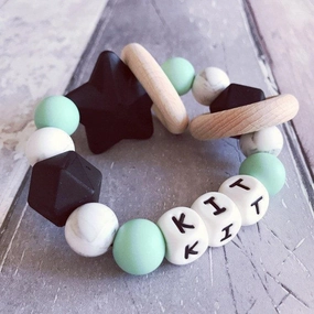 Personalised Silicone Star Teether