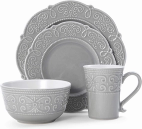 Pfaltzgraff Abby 16-Piece Dinnerware Set, Gray