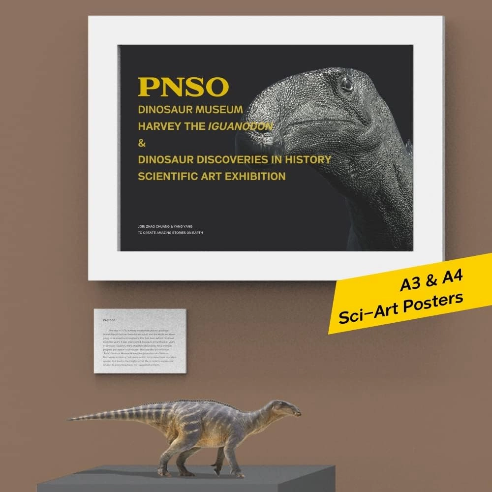 PNSO Dinosaur Museums Series (Harvey The Iguanodon 1:35 Scientific Art Model)