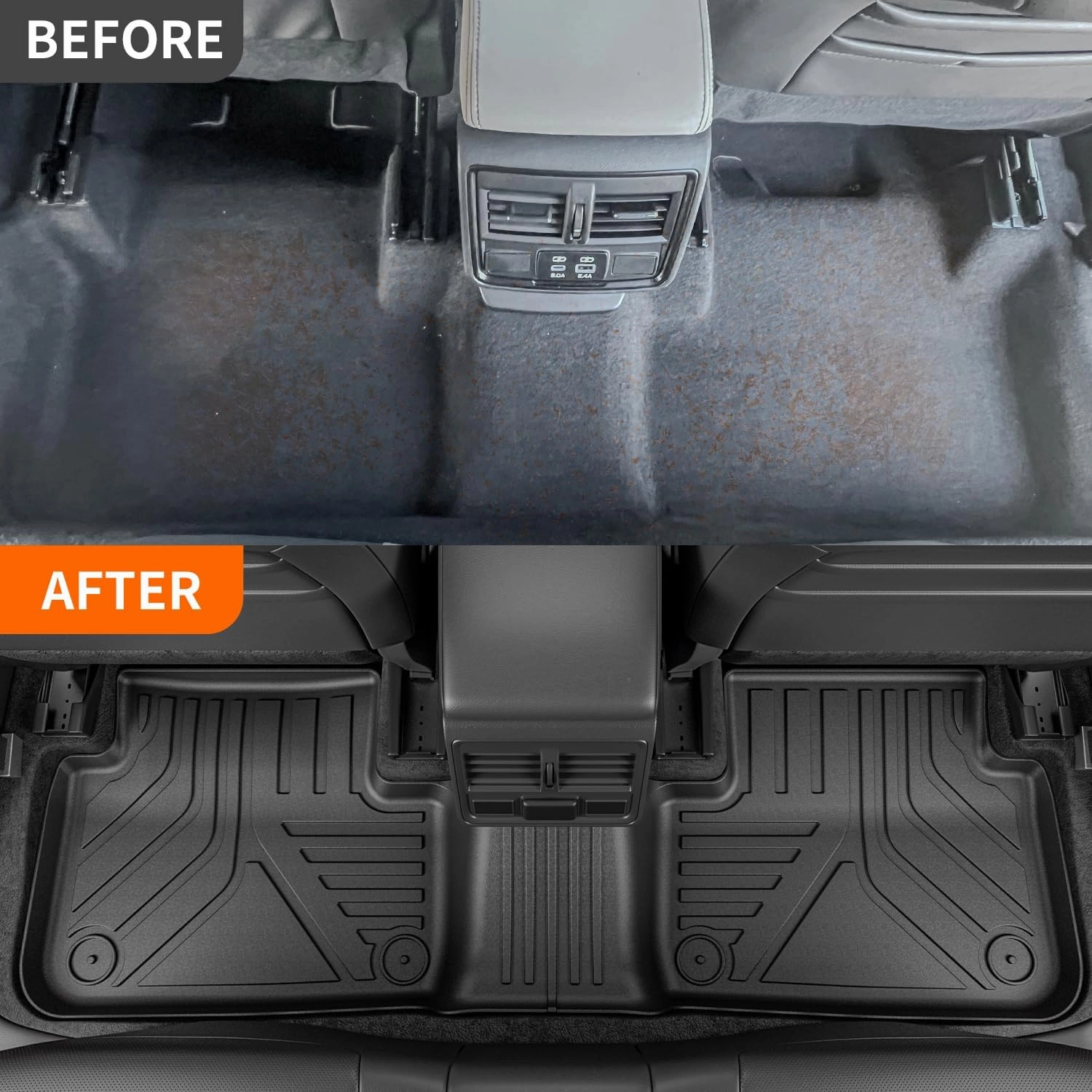 powoq Floor Mat Compatible with 2025 Subaru Forester Cargo Mat NO Hybrid TPE Cargo Liner Floor Liner Back Seat Protector Replacement for 2025 Subaru Forester Accessories