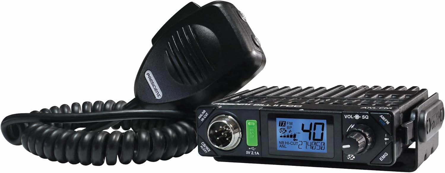 President Electronics Bill II FCC Ultra-Compact AM/FM CB Radio
