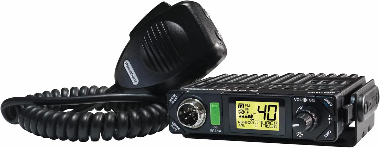President Electronics Bill II FCC Ultra-Compact AM/FM CB Radio