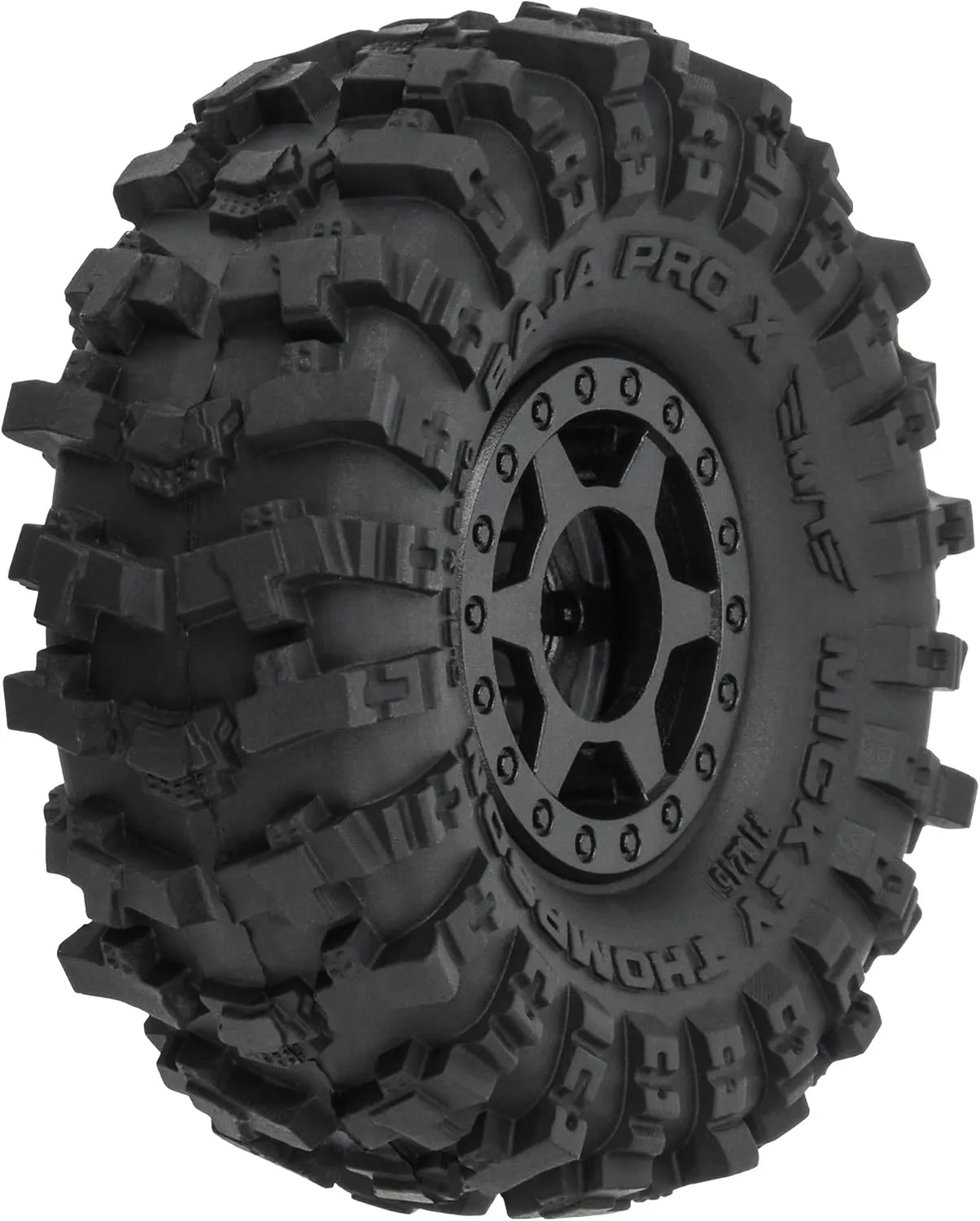 Pro-Line Racing 1/24 MT Baja Pro X F/R 1.0 Tires MTD 7mm Blk 4 PRO1021510 RC Tire
