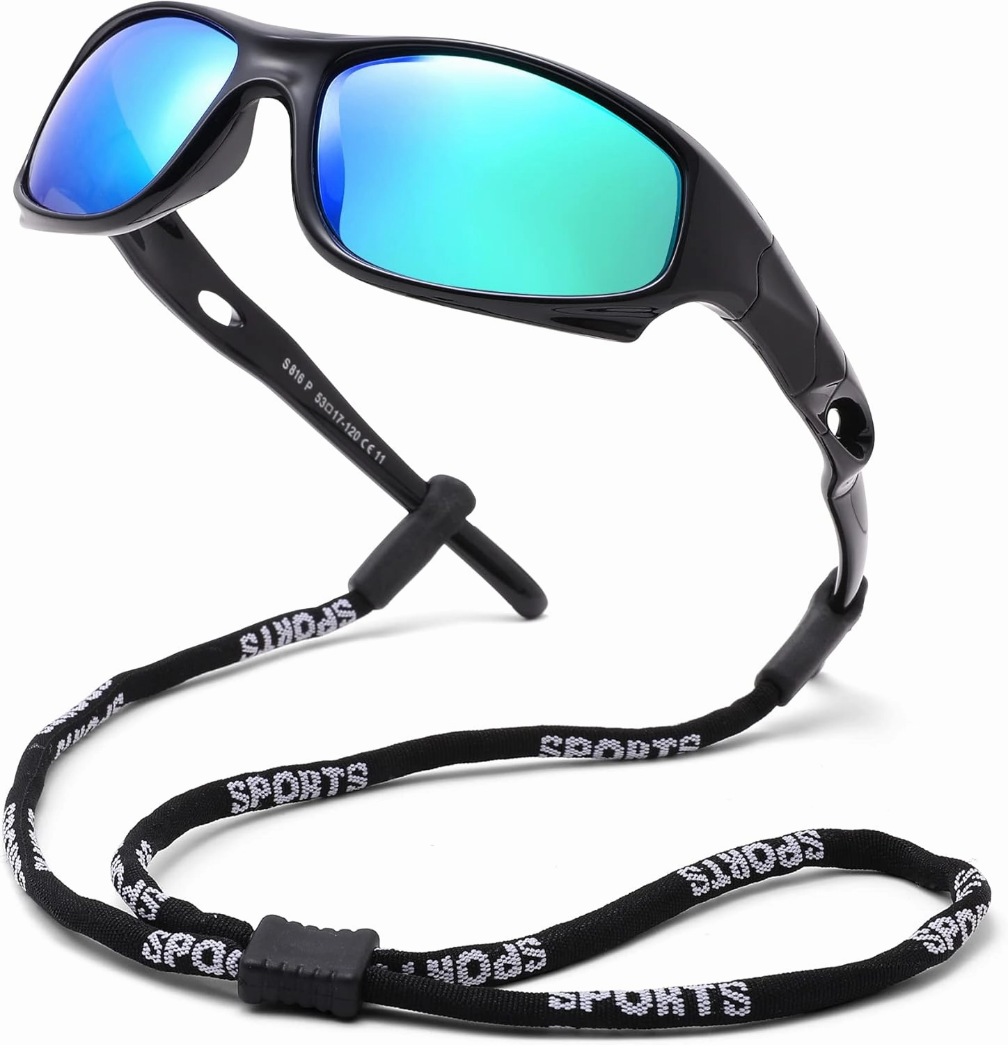 Pro Acme Kids Sunglasses for Boys Girls, Polarized Sports Youth Sunglasses with Strap for Kids Ages 3-12