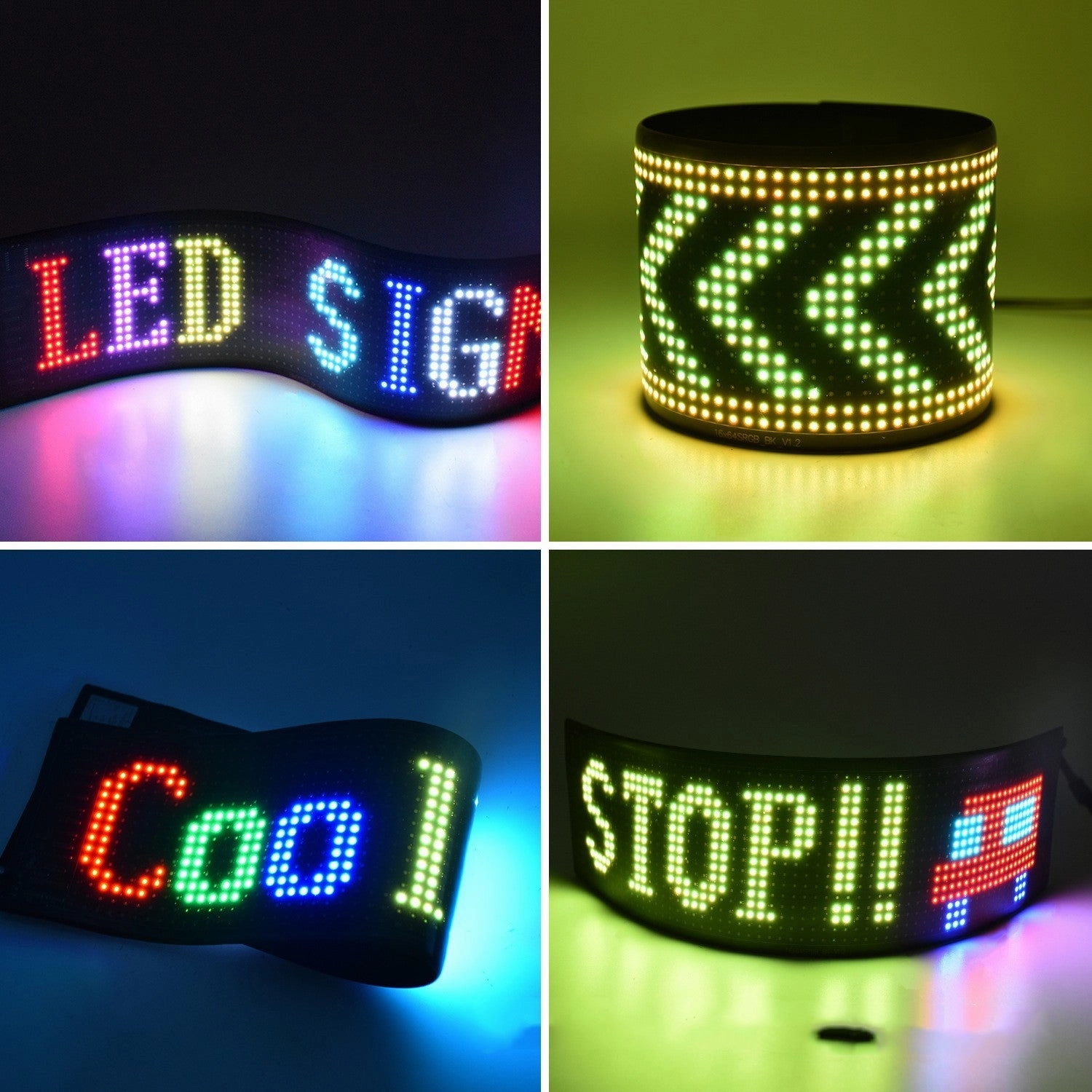 Programmable Car LED Sign LED Full-color Advertising Screen