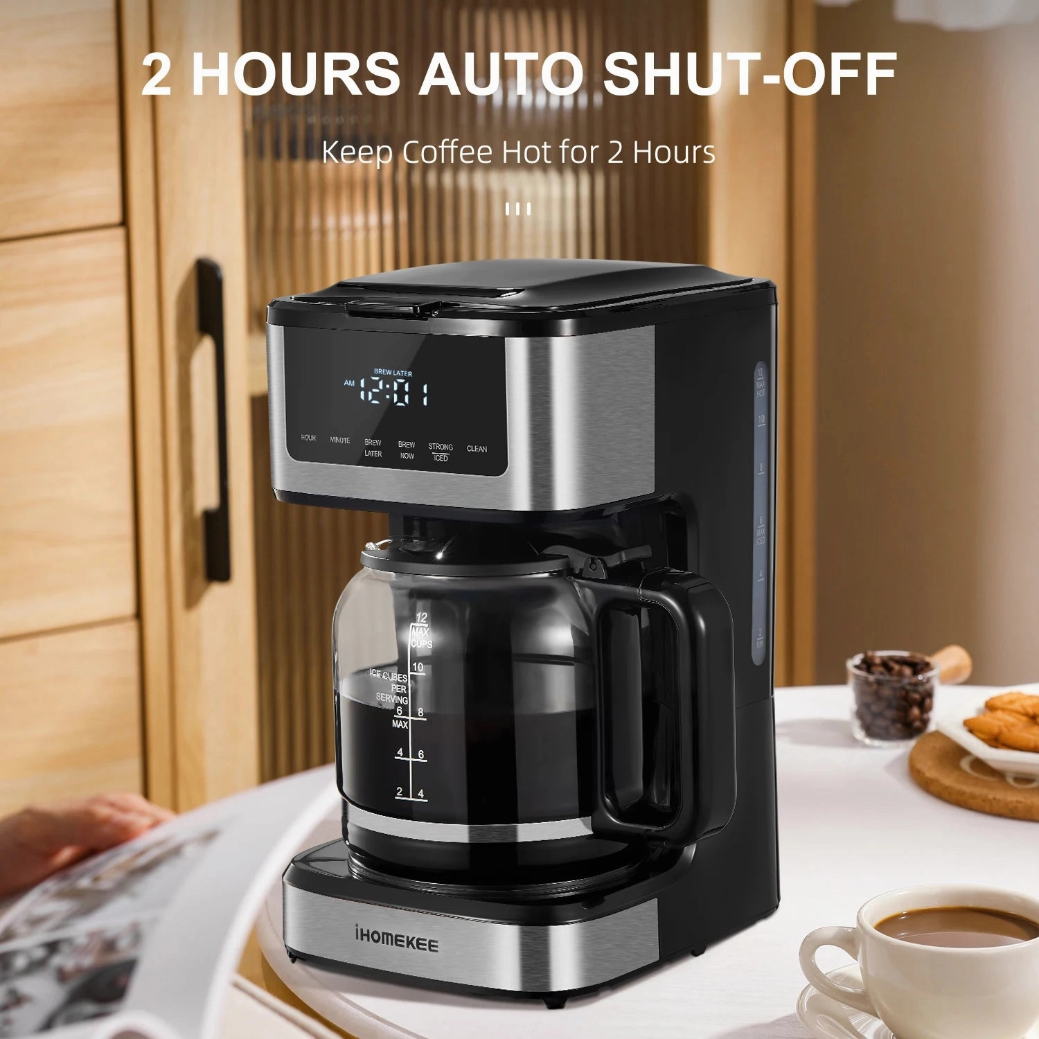 Programmable Drip Coffee Maker 12 Cup, Coffee Machine