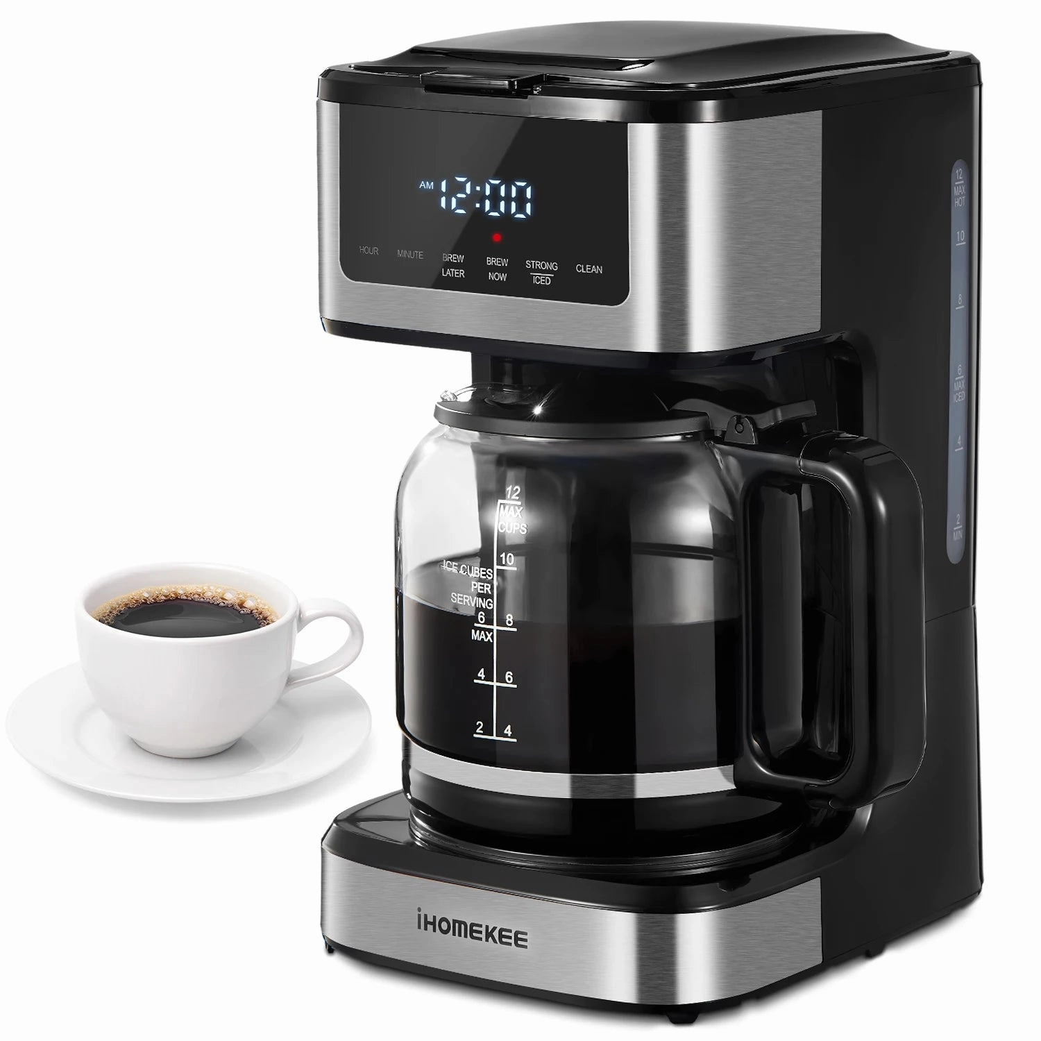 Programmable Drip Coffee Maker 12 Cup, Coffee Machine