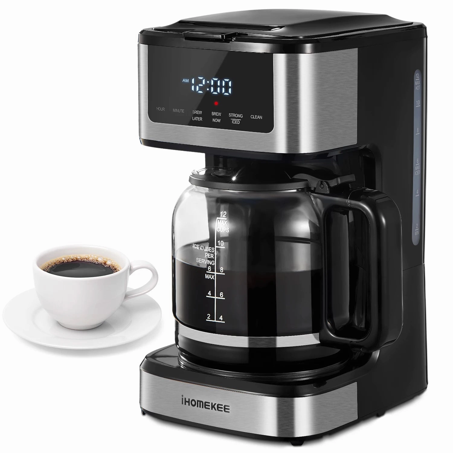Programmable Drip Coffee Maker 12 Cup, Coffee Machine