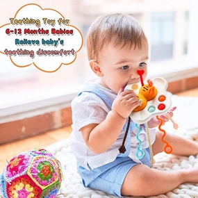 Pull String Teether Toy (6-12 Months)