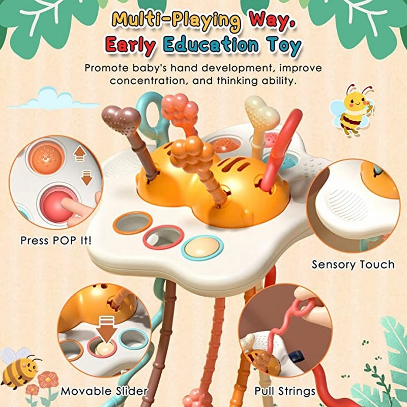 Pull String Teether Toy (6-12 Months)