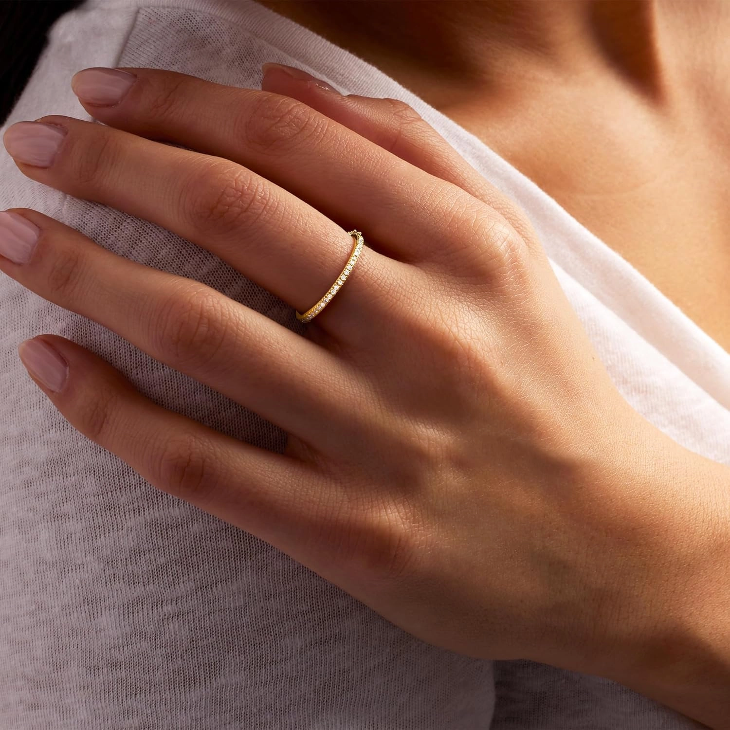 Pure Collection by Ross-Simons 0.15 ct. t.w. Diamond Eternity Band in 14kt Yellow Gold