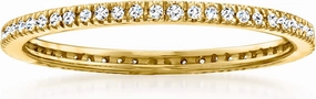 Pure Collection by Ross-Simons 0.15 ct. t.w. Diamond Eternity Band in 14kt Yellow Gold