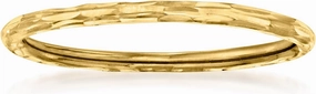 Pure Collection by Ross-Simons Italian 14kt Yellow Gold Grooved Ring