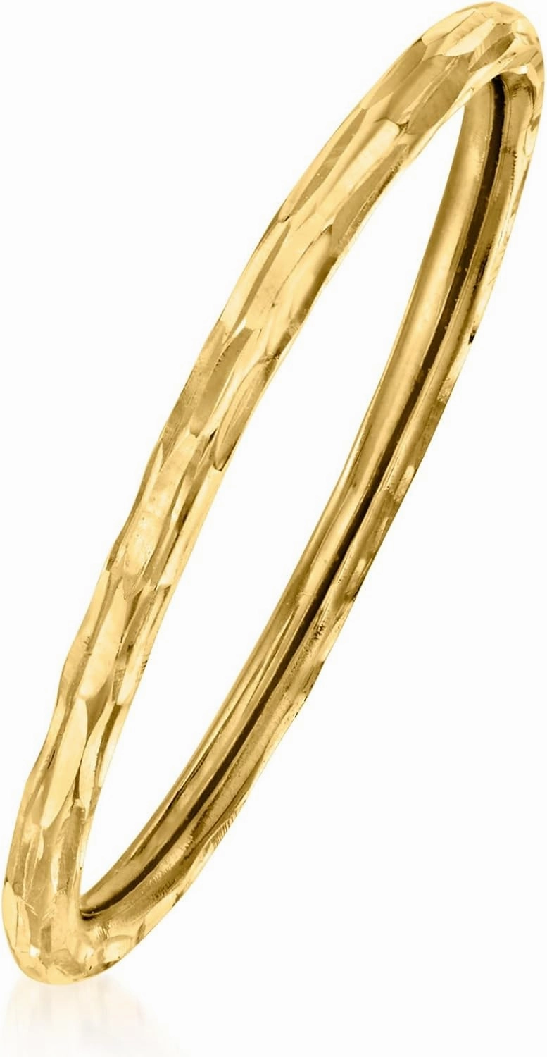 Pure Collection by Ross-Simons Italian 14kt Yellow Gold Grooved Ring