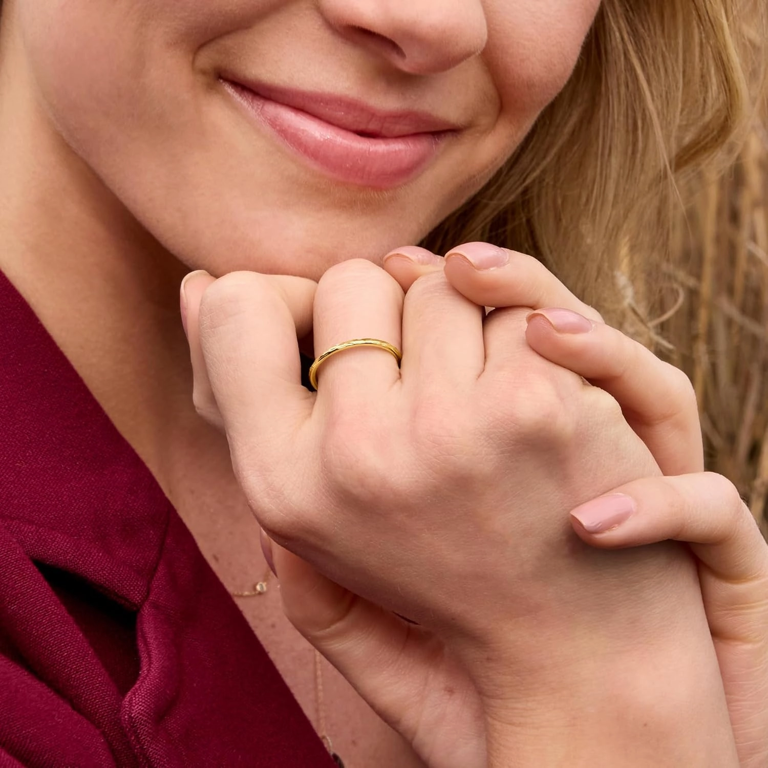 Pure Collection by Ross-Simons Italian 14kt Yellow Gold Grooved Ring