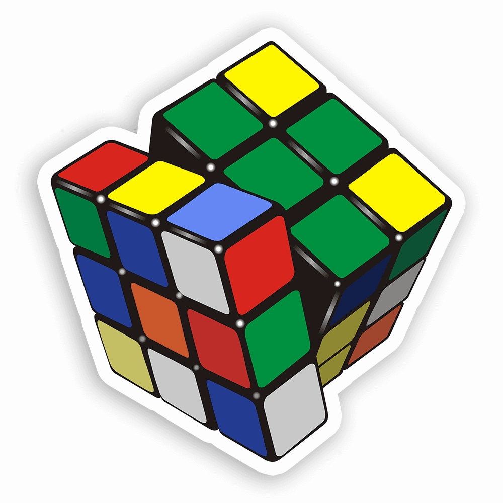 Puzzle Cube - Vinyl Sticker