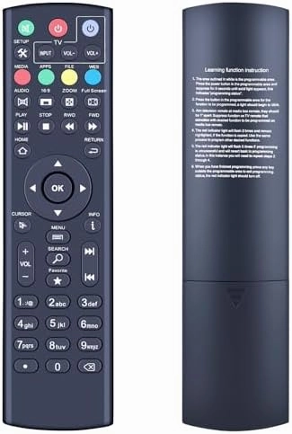 PZL Universal Replacement Remote Control for SuperBox S1, S2, S3, S4, S5 Pro, S5, S6 Max, S6 Ultra