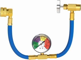 R134A Refrigerant Charge Hose Kit, 1/2" AC Refrigerant Recharge Kit with Pressure Gauge, Automotive Charging Hose for Air Conditioning Refrigerant, Universal Car Accessories