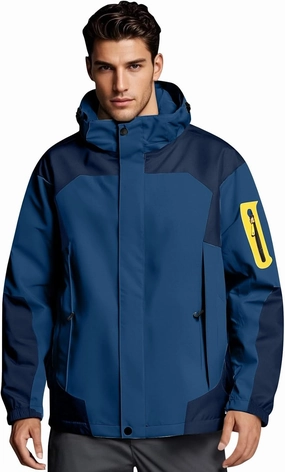 Rain Jacket Men Light Waterproof Raincoats Poncho Sun Protective Outdoor Jacket with Hooded