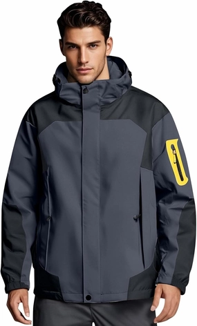 Rain Jacket Men Light Waterproof Raincoats Poncho Sun Protective Outdoor Jacket with Hooded