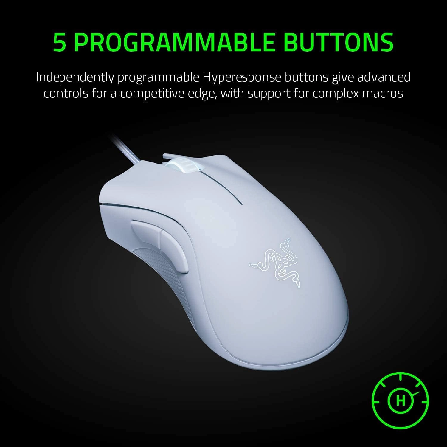 Razer DeathAdder Essential Gaming Mouse (White)