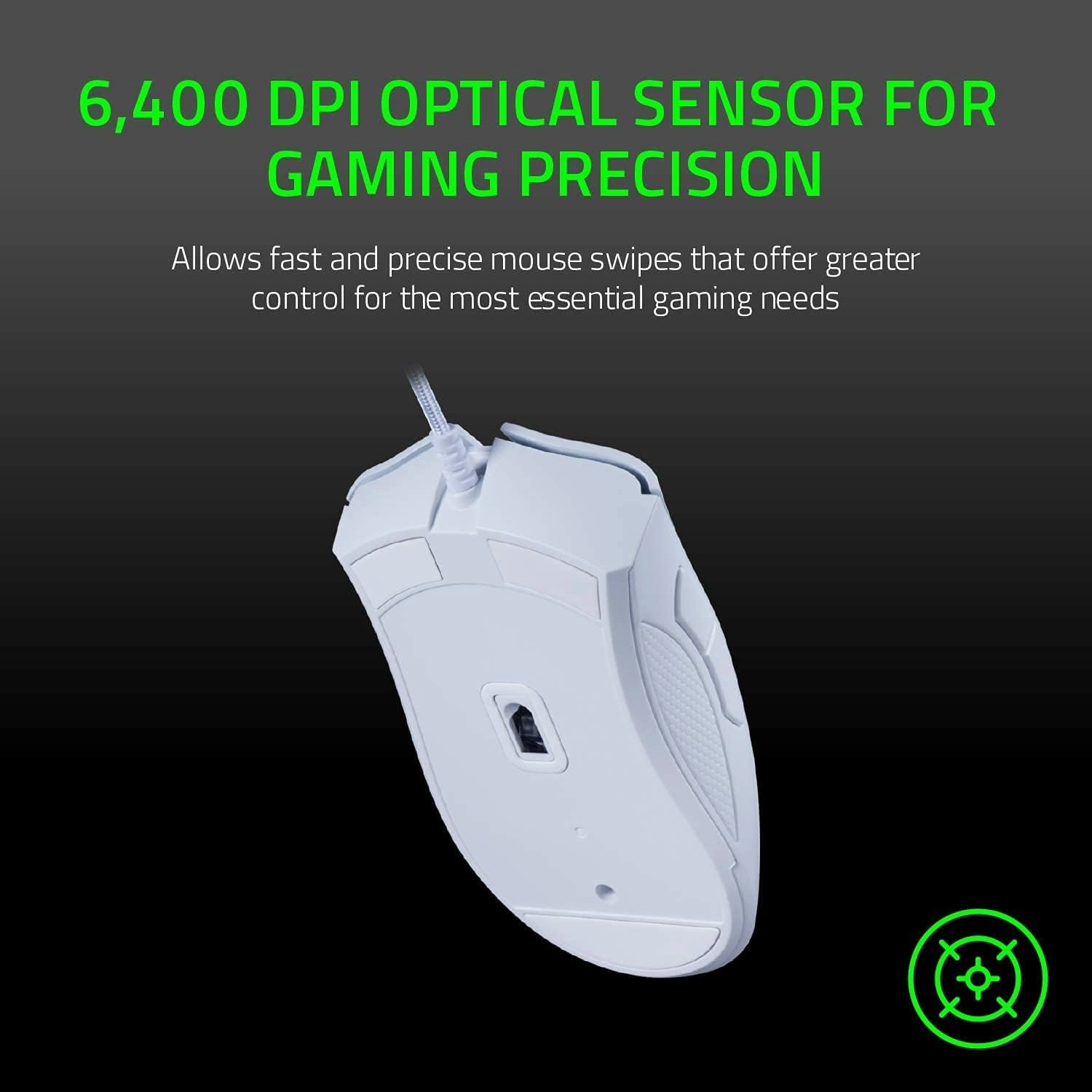 Razer DeathAdder Essential Gaming Mouse (White)