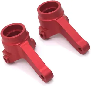 RC Car DIY Parts for LC for Racing PTG-2 1/10 Metal Upgrade Modified Front Steering Cup Remote Control Crawler Car Upgrade Parts Accessories(Red)