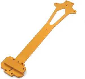 RC Car DIY Parts for WLtoys 124018 124019 1/12 Metal Upgrade and Modification Second Layer Plate Remote Control Crawler Car Upgrade Parts Accessories(Yellow)