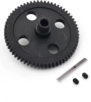 RC Car DIY Parts for Wltoys 12428 12423 12429 FY-03 1/12 Metal Center Reduction Gear 62T 17T Motor Gear Off-Road Vehicle Remote Control Car Accessori(62T)