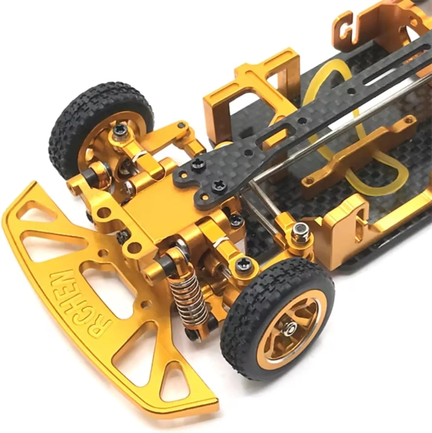 RC Car DIY Parts for Wltoys 284131 K969 K979 K989 K999 P929 P939 1/28 28t Metal Upgrade Steering Link Servo Arm RC Car Upgrade Parts Accessories(Yellow)